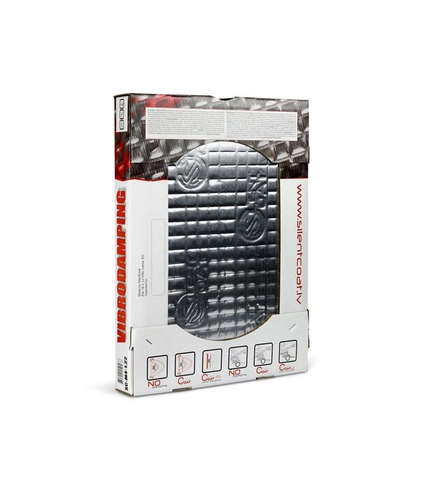 1.12 m² | 4 mm | Silent Coat Extra Volume pack | Zelfklevende ontdreuning  matten | Anti dreunplaat- 12 vellen