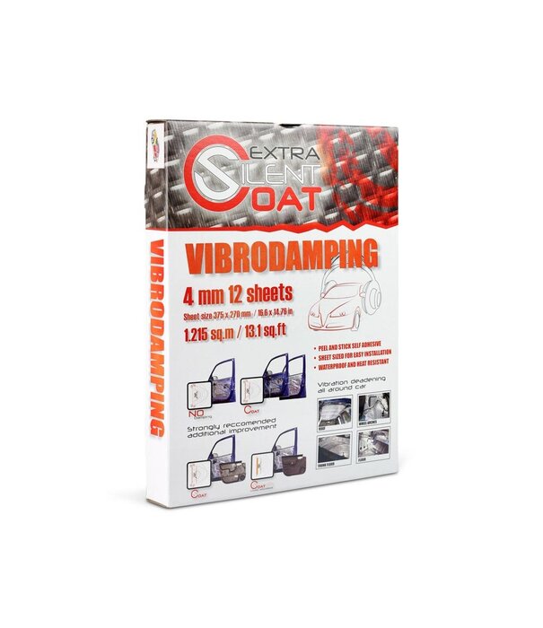 2.03 m² | 2mm | Silent Coat Bulk pack | Zelfklevende ontdreuning  matten | Anti dreunplaat- 20 vellen