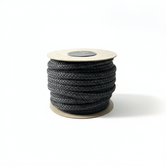 550 °C  | ø 10 mm x 25 m Heat resistant rope black | Stove rope round