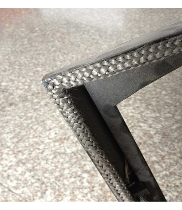 Heat Shieldings 550 °C  | ø 8 mm x 50 m Hitzebeständige schwarze Schnur | Ofendichtung  runden