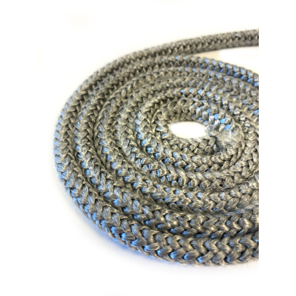 Heat Shieldings 550 °C  | ø 14 mm x 50 m Hittebestendig koord zwart | Kachelkoord rond