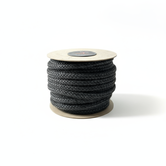 550 °C  | ø 4 mm x 50 m Hittebestendig koord zwart | Kachelkoord rond