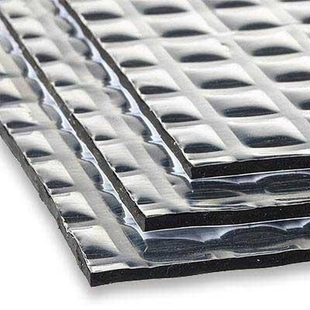 Silent Coat 1,12 m² | 4 mm | Extra Silent Coat Volume pack | Zelfklevende ontdreuning  matten | Anti dreunplaat- 12 vellen