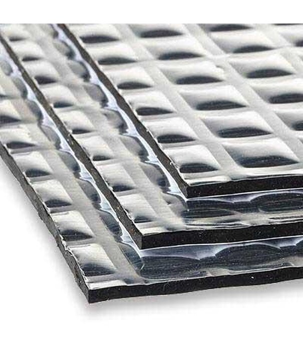 1.12 m² | 4 mm | Silent Coat Extra Volume pack | Zelfklevende ontdreuning  matten | Anti dreunplaat- 12 vellen