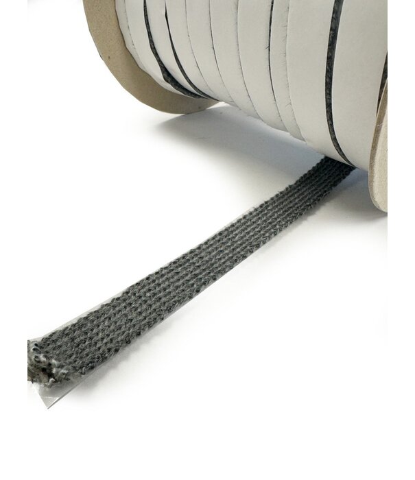 Heat Shieldings 550 °C  | HD 10mm x 3 mm x 50 m Hittebestendige afdichting  met zelfklevende laag  - Kachelkoord plat