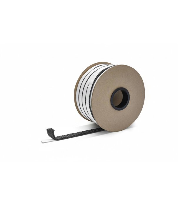 Heat Shieldings 550 °C  | HD 10mm x 3 mm x 50 m Heat-resistant seal with self-adhesive layer  | Stove rope