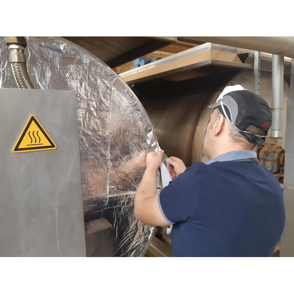 Heat Shieldings 7 mm  | 1 x 12m | THERMO BLOCK selbstklebend hitzebeständige Glasfaser-Isoliermatte