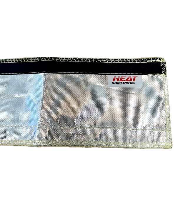 Heat Shieldings Hitte reflecterende kevlar isolatiekous tot  600 °C  50 mm - klittenband sluiting - rol 50m