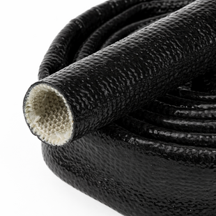 Ø 16 mm x 15m | Silicone E-Glass Fire Sleeve  - Black
