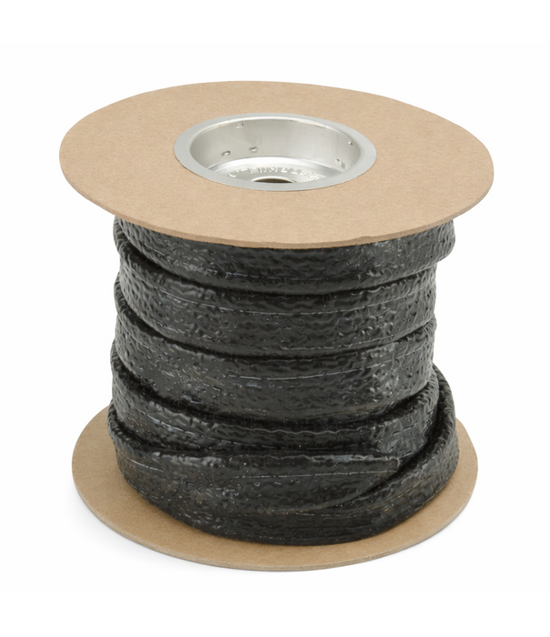 Heat Shieldings Ø 10 mm x 15m | Silikon Glasfaser Brandschutz Schlauch  - Schwartz