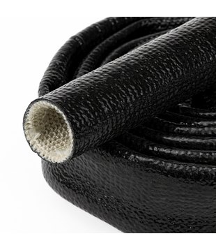 Ø 19 mm x 15m | Hittebestendige silicone isolatiekous  - Zwart