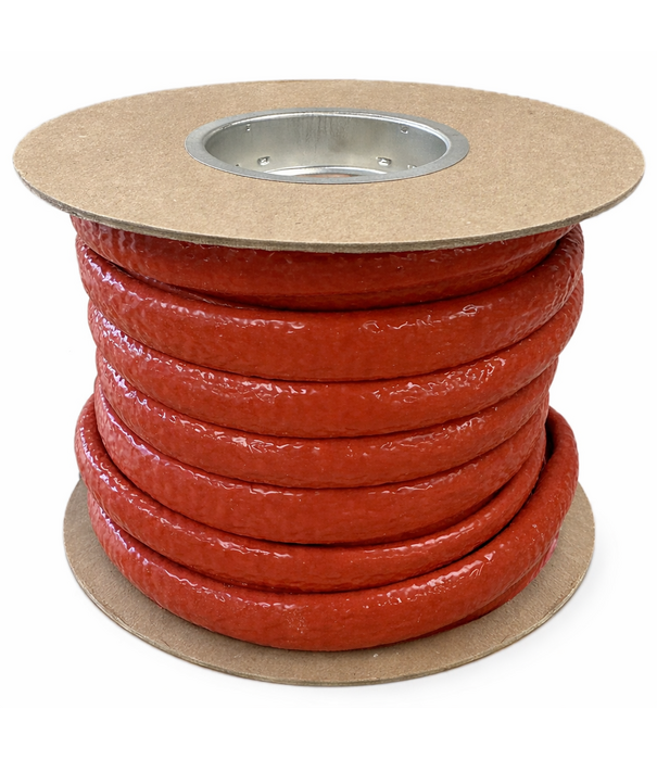 Heat Shieldings Ø 35 mm x 30m | Silicone E-Glass Fire Sleeve  - Red