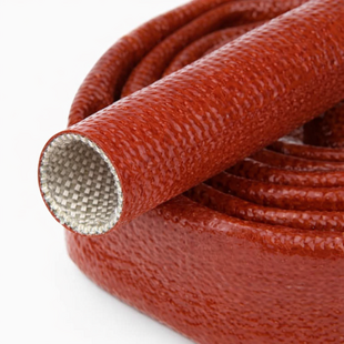 Ø 10 mm x 15m | Hittebestendige silicone isolatiekous  - Rood   - DIN EN45545