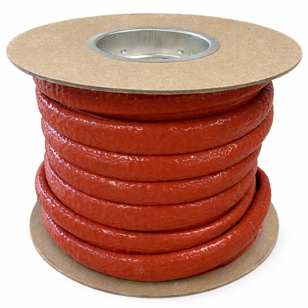 Heat Shieldings Ø 16 mm x 15m | Hittebestendige silicone isolatiekous  - Rood
