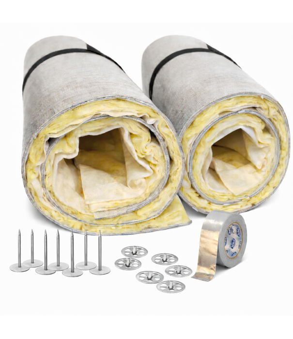 Heat Shieldings 1.2 m²  | Aquafon 5GF | 27 mm | Flexible Brandschutz- und Schallschutzplatte -  Set aus 2 Platten inklusive Montagematerial