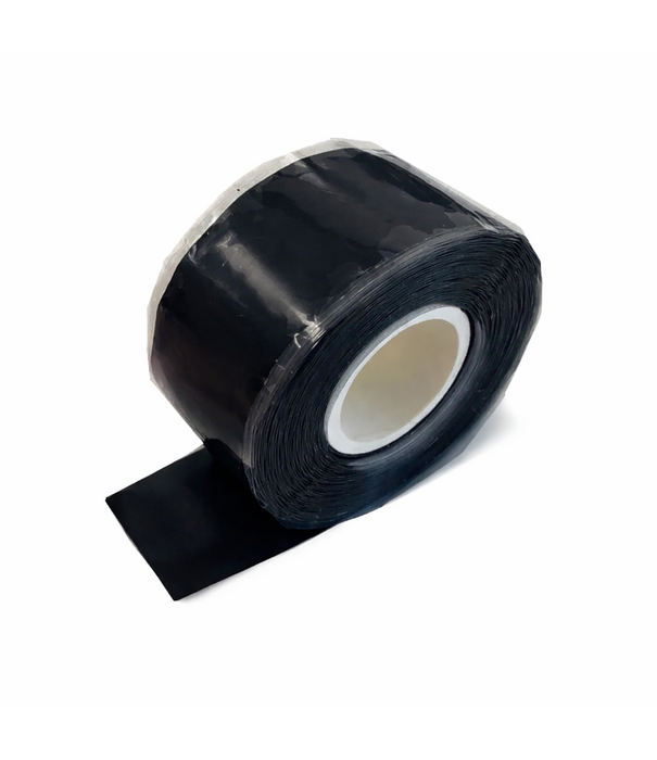 Heat Shieldings Silikonband schwarz – 25 mm x 3,6 m – Temperaturbeständig bis 260 °C