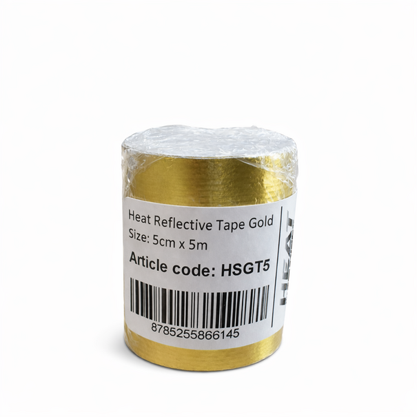 Heat Shieldings 5cm x 5m Hitte reflecterende tape goud tot 400 °C