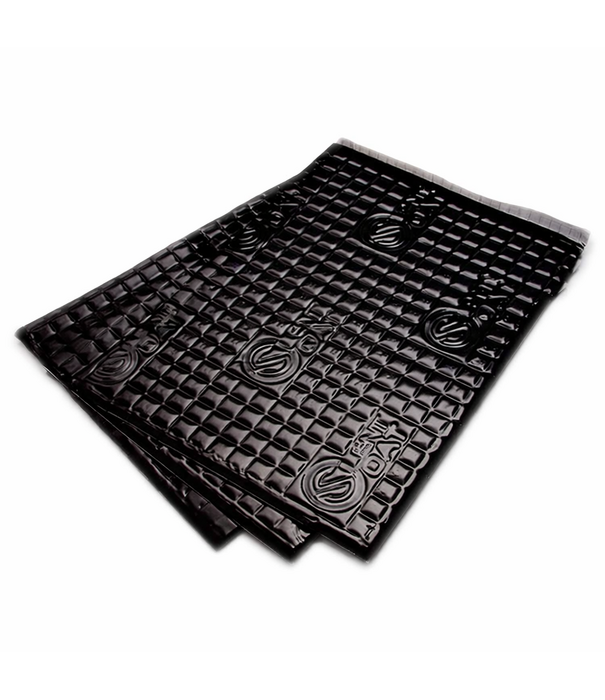 3.75 m² | 2 mm zwart | Silent Coat Bulk pack | Zelfklevende ontdreuning  matten | Anti dreunplaat- 40 vellen