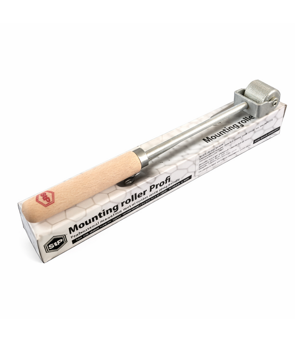 STP STP Professionele metalen montageroller met lange steel - geschikt voor ontdreuningsplaten