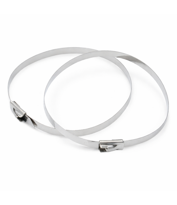 Heat Shieldings 10x RVS tyrap | SS304 | 300mm x 4.6mm | ball lok