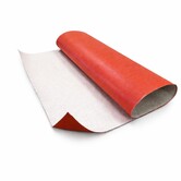 Glasfasergewebe einseitig silikonbeschichtet - Rot - Hitzebeständig & Flammhemmend - 100 x 50 cm | 0.5 mm