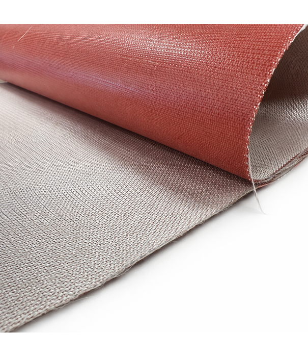 Heat Shieldings Glasvezeldoek enkelzijdige silicone coating - Rood – Hittebestendig en Vlamvertragend  - 100 x 50 cm | 0.5 mm