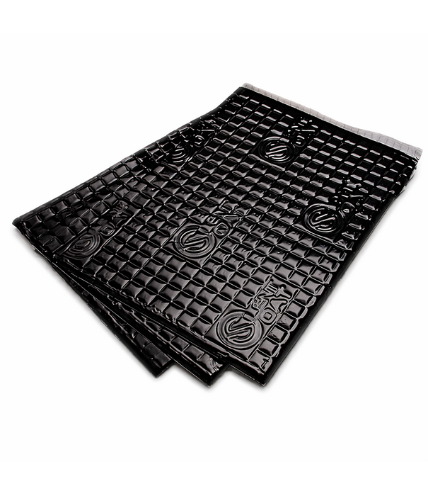 1,87 m² | 2 mm zwart | Silent Coat Volume pack | Zelfklevende ontdreuning  matten | Anti dreunplaat- 20 vellen