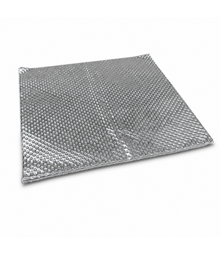 [Minor damage] 25 x 25 cm | 4 mm | Floor & Tunnel Shield II™ self-adhesive | Heat resistant mat fiberglass with a strong aluminum layer