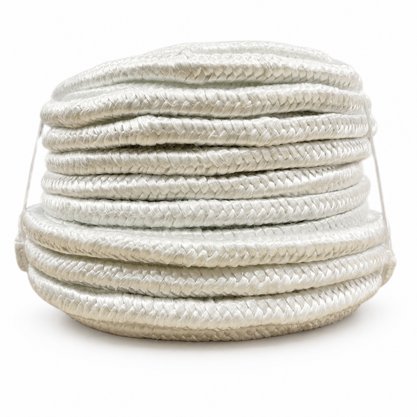 Heat Shieldings 550 °C | 12 mm x 25 m Hittebestendig koord | Kachelkoord vierkant