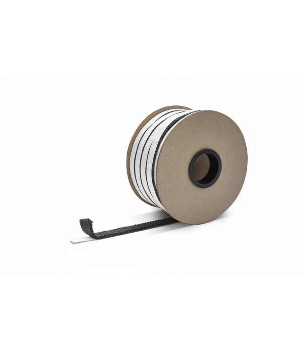 Heat Shieldings 550 °C  | HD 30mm x 4mm x 50 m Hittebestendige afdichting  met zelfklevende laag  - Kachelkoord plat