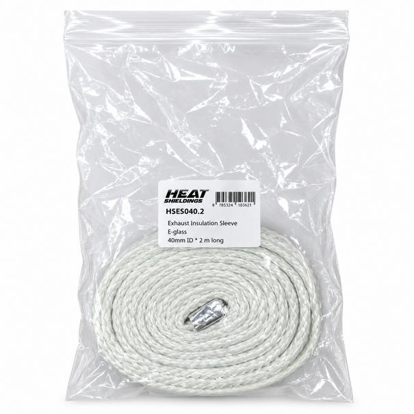 Heat Shieldings 550 °C | 40 - 55 mm x 2m | Exhaust Insulation Sleeve - Stretchable