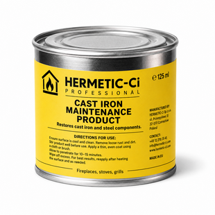 125 ml | 100% natural Black Stove & Grate Polish for Cast Iron and Steel