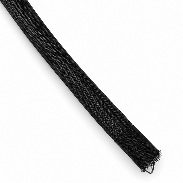 Heat Shieldings 550 °C  | ø 14 mm x 20 m Heat resistant rope black | Stove rope round  - Fine braided Fine braided outer layer