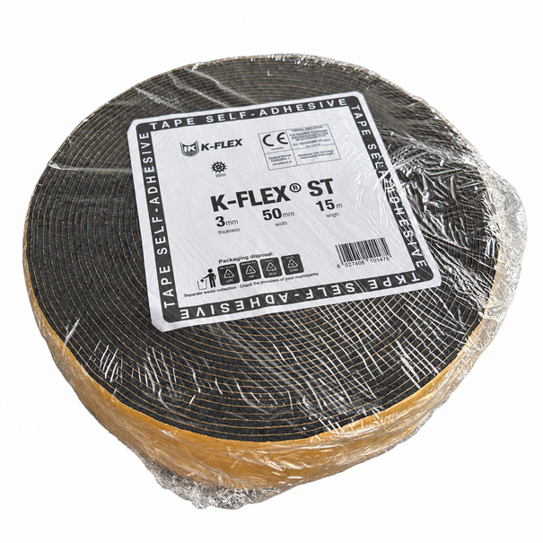 Heat Shieldings 5 cm x 15 m | 3 mm | Self-adhesive insulating tape K-FLEX