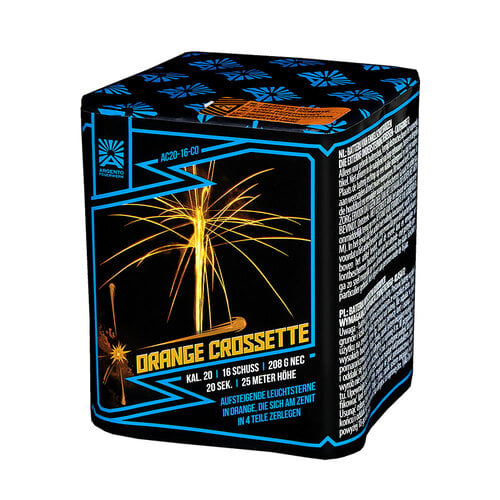 Argento Feuerwerk Orange Crossette 