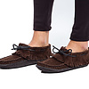 Suede Moccasins Brown - Authentic Indian Design - Handmade in canada