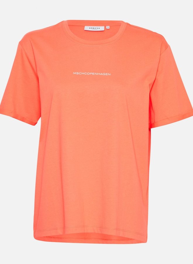 MSCH - Terina organic t-shirt rose/wit