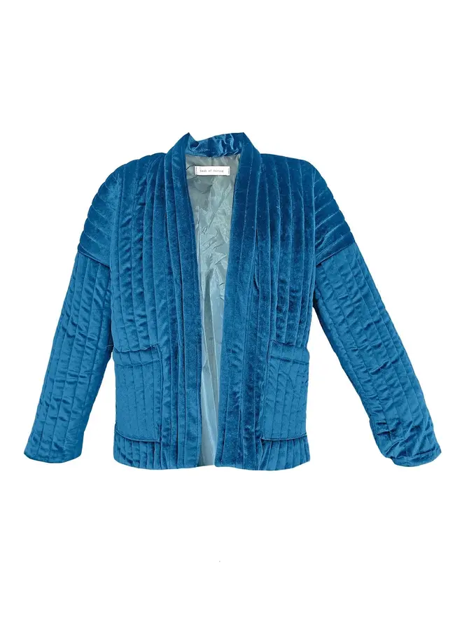 DASH OF DARING - Kris velours jacket blue