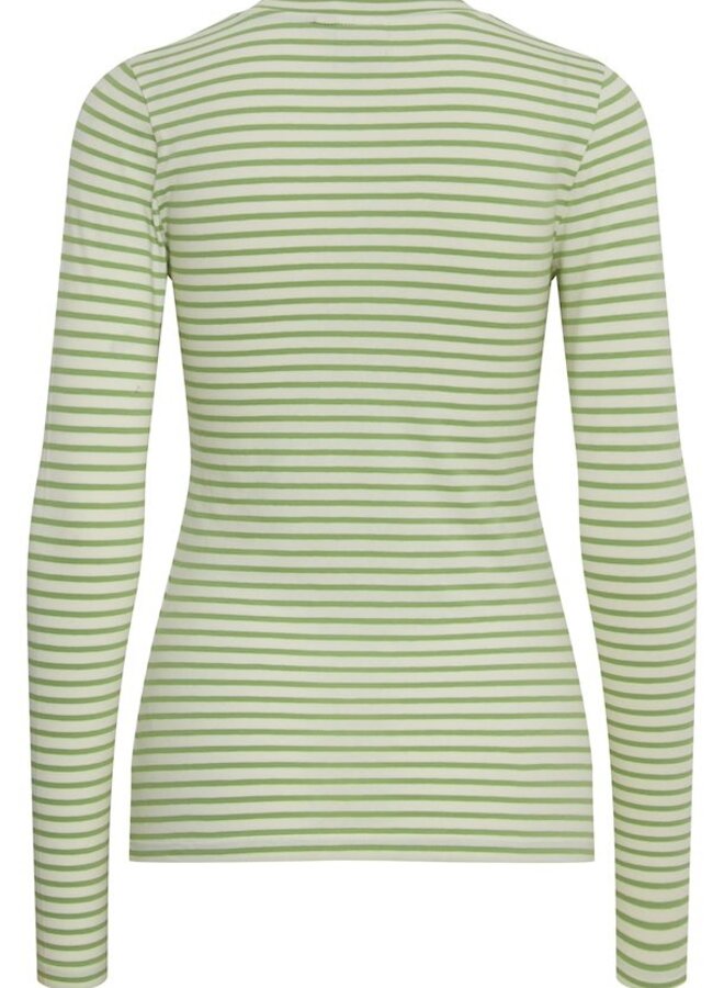 ICHI - Ihmira trui stripe green