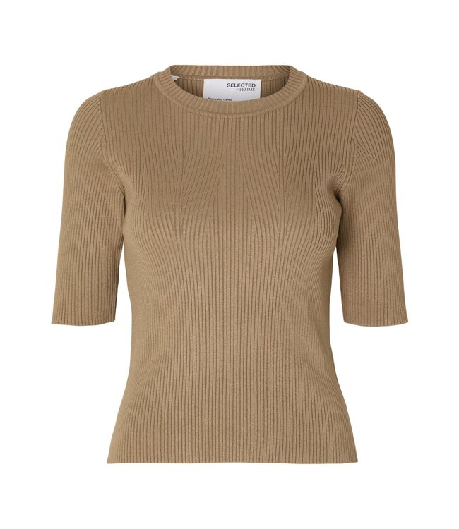 SELECTED FEMME - Slfmala top greige