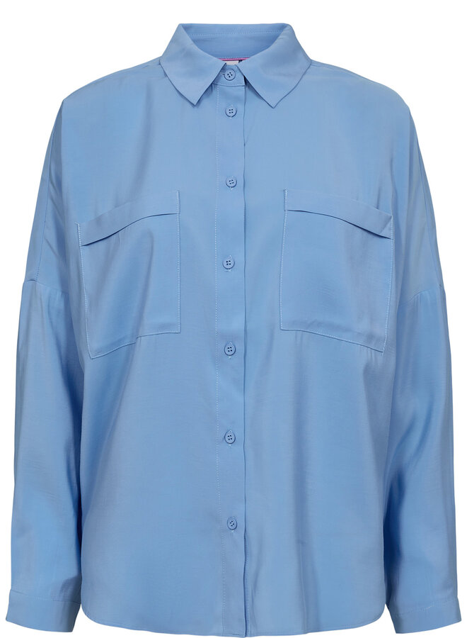 NÜMPH - Nuessy blouse blauw