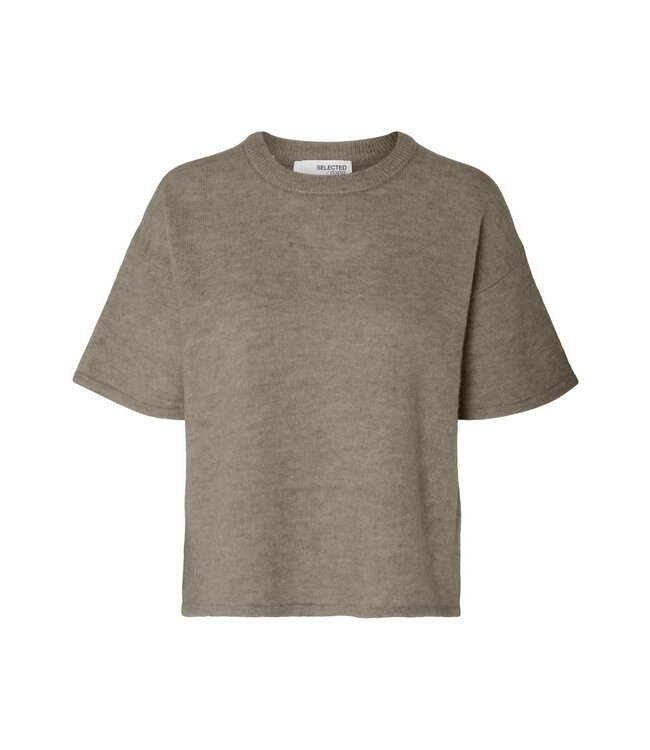Copy of SELECTED FEMME - Slfmaline liliana top greige