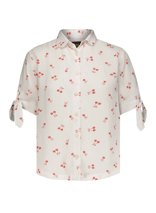 LEE - Camp tie sleeve cherry blouse