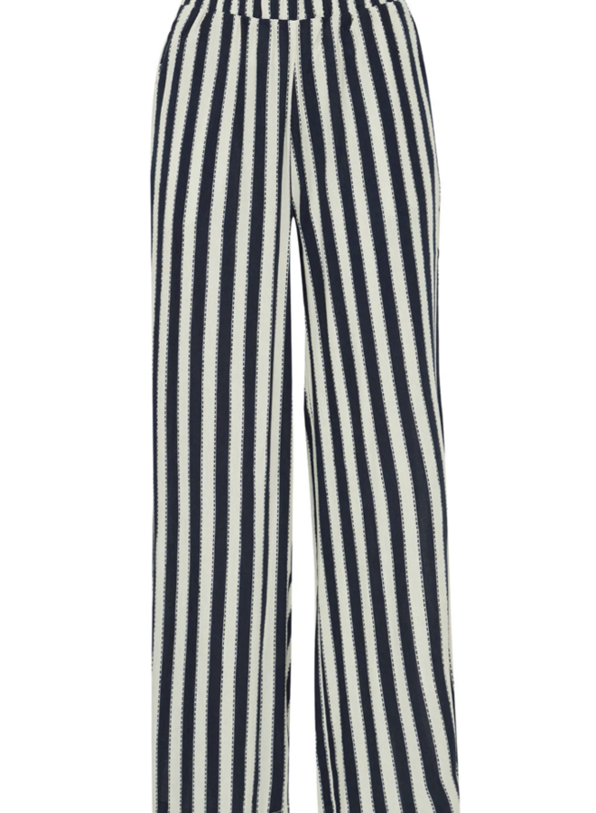 ICHI - Ihmarrakech broek blauw streep