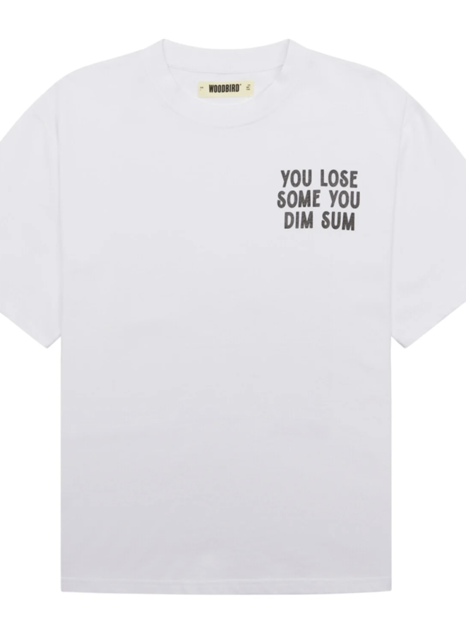 WOODBIRD - Wbbalo dimsum t-shirt wit