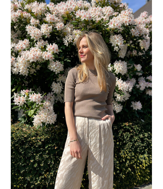 SELECTED FEMME - Slfmala top greige