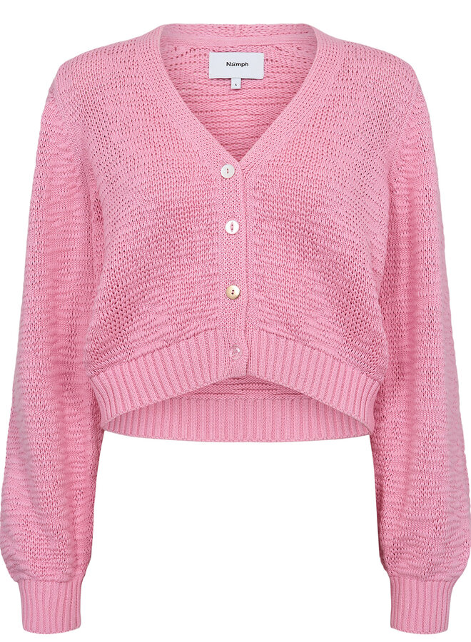 NUMPH - Numirna cropped cardigan pink