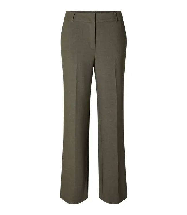 SELECTED FEMME -  Slfrita mw wide pants kalamata