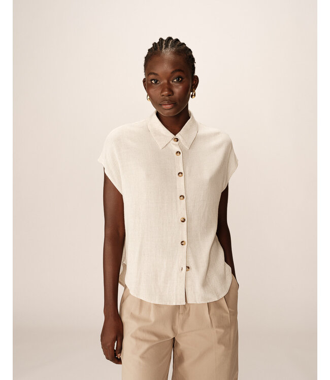 GRACE & MILA - Perez beige blouse