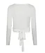 NEONOIR - Nia jersey wrap top wit
